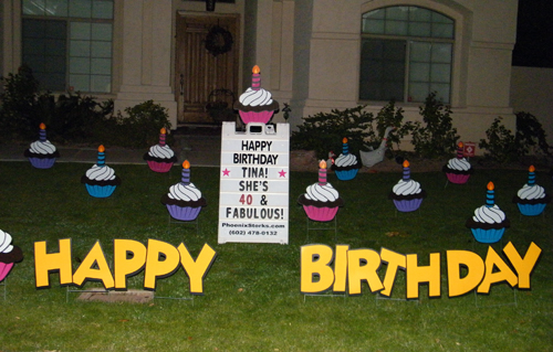 Birthday Yard Signs And Baby Lawn Announcements In Az By Phoenix