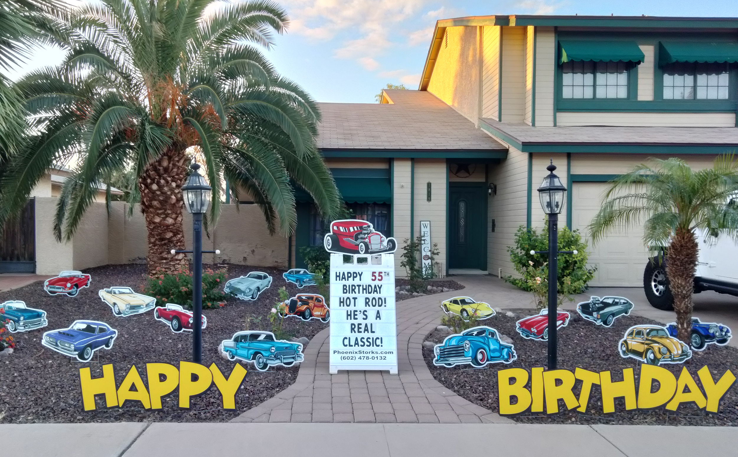 Vintage 50th Birthday Yard Signs Phoenix