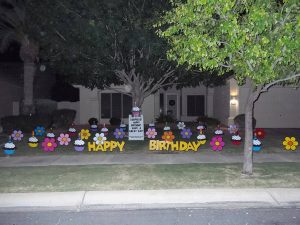 Surprise! Cupcakes Flowers Yellow Happy Birthday